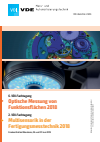  VDI Wissensforum GmbH - Optische Messung von Funktionsflächen 2018 – Multisensorik Fertigungsmesstechnik 2018