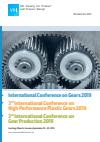  VDI Wissensforum GmbH - International Conference on Gears 2019