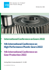  VDI Wissensforum GmbH - International Conference on Gears 2022