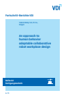 Tadele Belay Tuli - An approach to human behavior adaptable collaborative robot workplace design