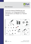 Kevin Herrmann - Constraint-basierte Modellierung und Exploration von fertigungstechnischen Lösungsräumen am Beispiel von Tailored Forming